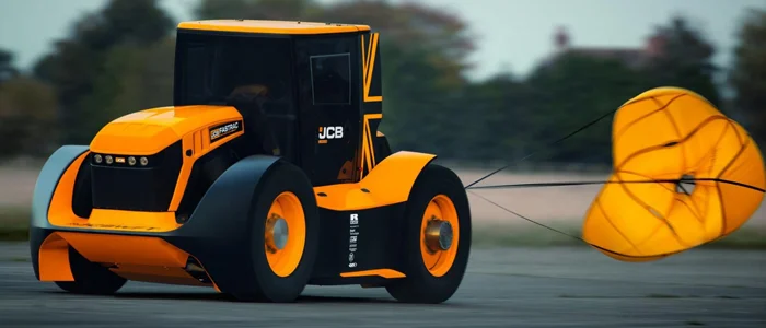 JCB Fastrac, o trator mais rápido do mundo em pista.